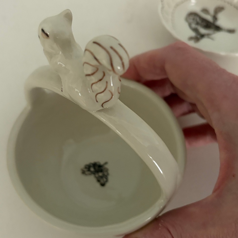 Lot of 4 Ceramic Woodland Animal Trinket Dishes - Picture 4 of 12
